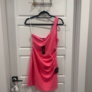 lulus style strut pink homecoming mini dress